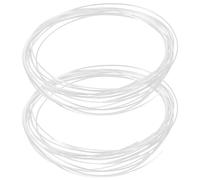 CIMAXIC 2 Rolls Nylon Liner for Half Rim Glasses: Fix Loose Lens - 16.4Ft x 1.1mm Optical Frame Wire for Secure Mounting - Transparent Repairing Strip - Clear