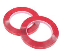 CIMAXIC 2 Rolls Self Adhesive Nail Display Tape Red Acrylic Simple Shape