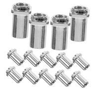 CIMAXIC 20-piece Drum Swivel Nuts Set 5mm Replacement Lug Nut for Snare Drum Silver Iron Floor Accessories