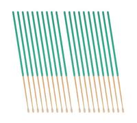 CIMAXIC 20pcs Bamboo Ear Cleaning Sticks, Earwax Removal Kit with Comfortable Silicone Grip, Effective Ear Wax Remover Tools for Home, Easy to Clean