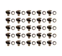 CIMAXIC 20Pcs Brass Shoe Lace Hooks DIY Boot Fixing Accessories 8Mm Metal Buckles for Shoe Lace Repair Suitable for Hiking and Outdoor Boots