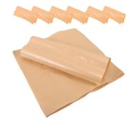 CIMAXIC 20pcs Brown Precut Wax Paper Sheets for Pottery and Crafts, Greaseproof Oil-Absorbent Parchment Paper for Handicraft Baking and Sandwich Wrapping