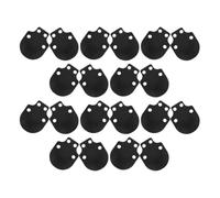 CIMAXIC 20pcs Metal Fish Scale Armor Material for Warrior Costume, Stainless Steel Black Plates with Intricate Fish Scale Design, Lightweight and Easy DIY Assembly for Stage Costume