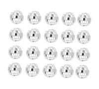 CIMAXIC 20pcs Mirror Ball Decorations Disco Balls for Party Wedding Christmas Mirror Reflective Glass Easy to Use Decoration