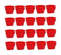 CIMAXIC 20pcs Parrot Feeding Bowl Bird Cage Cups Sturdy Reusable Bird Supplies for Pigeons Chickens Other