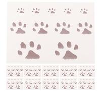 CIMAXIC 20pcs Paw Print Temporary Tattoos, Mini Cat Paw Print Temporary Tattoos for Wrist Neck - Small Heat Reactive Body Stickers for Cosplay Decor Black