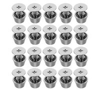 CIMAXIC 20pcs Purse Hardware: Purse Feet - 8mm Luggage Feet Pads Zinc Alloy Bag Nails - Replacement Rivets Hardware for Suitcase DIY Bag Making Projects