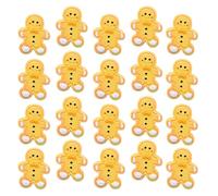 CIMAXIC 20pcs Resin Gingerbread Man Moulds for Christmas DIY Craft, Classic Holiday Home and Party Decoration, for Yard and Porch Xmas Tree Decor