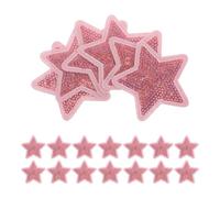 CIMAXIC 20pcs Sequin Star Patches: Pentagram Shape Embroidered Patchwork Patches - Sewing Applique for Clothing Jeans Jackets Bags Hats Repair Decoration
