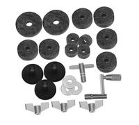 CIMAXIC 23pcs Drum Accessories Kit Cymbal Pad Felt Drum Cymbal Replacement Parts Stand Wing Nuts Key