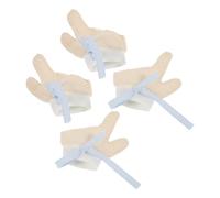 CIMAXIC 2pairs Finger Biting Gloves for Toddlers Stop Sucking Habits Mesh Hand Mittens Drawstring Newborn to Boys and Girls