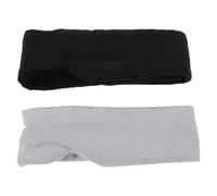 CIMAXIC 2pcs Adjustable Sleeping Eye Mask for Women Men Black and Gray Double-sided Blindfolds with Total Light Block Comfortable Fit Eyelash Friendly Travel and Home Use Soft Night Sleep