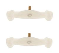 CIMAXIC 2pcs Adjustable Violin Shoulder Rest Feet Universal Comfortable Replacement Claws for 1/4-1/8 Violins Non-slip Support Bracket Accessory