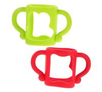 CIMAXIC 2pcs Bottle Handles for Boys and Girls Silicone Feeding Bottle Grip and Easy to Clean for Toddlers