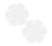 CIMAXIC 2pcs Bowl Cozy Pre Cut Batting - 8" Flower Shaped Bowl Cozy Template - Microwave Safe Quilt Batting for Sewing DIY - DIY Quilting Pattern Stencils Cutting Ruler