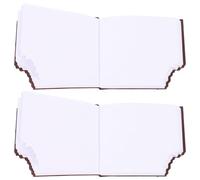 CIMAXIC 2pcs Chocolate Shaped Self-stick Pads Creative Paper Coffee Mini