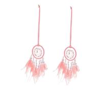 CIMAXIC 2pcs Crystal Stone Car Hanger for Rearview Mirror Car Interior Decorations Decor Wall Hanging Ornament