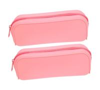 CIMAXIC 2pcs Cute School Supplies Silicone Pencil Case Aesthetic Pen Bag Pencil Case for Boys and Girls