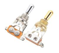 CIMAXIC 2pcs Easy Install Style Electric Guitar Toggle Switch Way Spdt Rocker Switch Replacement