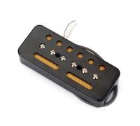 CIMAXIC 2pcs Guitar Soapbar Single Coil Pickups Black Soap Pickup for Electric Bass Guitar Musical Instrument Replacement