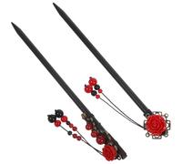 CIMAXIC 2pcs Hair Chopstick Hair Fork Wood Charming Appearance Beautiful Details for Daily Use and Dances