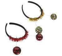 CIMAXIC 2pcs Halloween Headbands for Adults with Spring Design and Sequin Foam Material, Fashionable Carnival Hair Accessories and Photo Props for Party or Cosplay