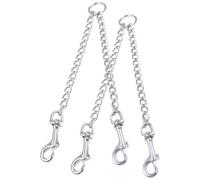CIMAXIC 2pcs Heavy Duty Metal Dog Collar Clips Buckle Replacement for Leash Connector Easy to Clean Silver for Working with Large Strong Dogs