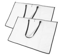 CIMAXIC 2pcs Large Capacity PVC Portfolio Bags for Posters and Artwork Storage, Versatile Handheld Drawing Paper Pouches, Easy to Carry Storage Solution for Artworks