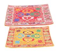 CIMAXIC 2pcs Magical Instrument Bottom Pad Buddhist Meditation Pad Sound Bowl Mats Healing Relaxation Bowl Padded Prayer Mat Meditation Products