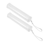 CIMAXIC 2pcs Pen Pencil Holder Extendable Plastic Pencil Case Desk Organizer Student Storage Art Tool Safety Portable for School