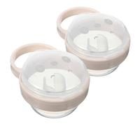 CIMAXIC 2pcs Portable Pacifier Holder Case for Babies Travel-Friendly Dustproof Food-Grade Silicone Hook for On-The-go Storage