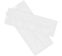 CIMAXIC 2pcs Quilting Stencils DIY Sewing Templates for Quilting Multi-Function Plastic Embroidery Templates for Clothing Crafting