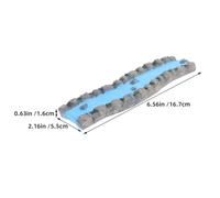 CIMAXIC 2pcs Resin Miniature Garden Stream for Dollhouse Fairy Garden Decoration Realistic River Craft for Sand Table and Therapeutic Micro Landscape Display