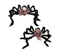 CIMAXIC 2pcs Skeleton Spider Costume Halloween Table Centerpiece Dinosaur Inflatable Plush Figure Spider Halloween Room Decor Giant Ornaments Outdoor B Plush Fiber