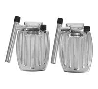 CIMAXIC 2Pcs Universal Wheelchair Footrests Replacement Heavy Duty Footplates Compact Lightweight Elevating Leg Rests for Patient Mobility and Comfort