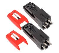CIMAXIC 2pcs Vinyl Player Needle Turntable Replacement Styluses Record Player Pickup Stylus Attachment Easy to Install No Tools Required High Output Coating Scratch-resistant Oxidative