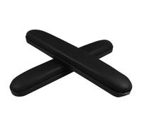 CIMAXIC 2pcs Wheelchair Armrest Pads Armrest for Wheel Chairs Arm Support Relaxes Elbow Fatigue Black Sponge Artificial Leather Abs Hole Distance 22.5cm Replacement Universal Design Fits