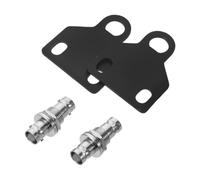 CIMAXIC 2pcs Wireless Mic Antenna Panel Mount Socket with Bnc Jack, Metal U Bracket for Stable Wireless Performance and Enhanced Audio Clarity, for Live Stage Performances