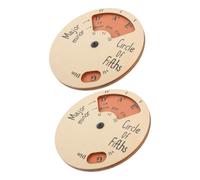 CIMAXIC 2pcs Wooden Melody Tool Circle of Fifths Wheel for Musicians High Impact Resistance Sturdy Portable Chord Wheel