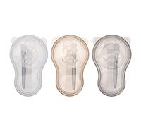 CIMAXIC 3 Sets Facial Mask Tool Kit with Pp Bowls and Flexible Mixing Spoons for Making A Facial Mask Convenient to Carry Random Color