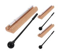 CIMAXIC 3 Sets Hand Chime Bell with Mallet for Teachers and Students, Portable Single Tone Desk Chime with Precise Sound Quality, Metal and Wood Percussion Instrument for Classroom