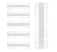 CIMAXIC 300pcs PVC Self Adhesive Hanging Tabs for Merchandise Display with Easy to Use and Stable Installation, Suitable for Shops to Suspend and Display Light Commodities