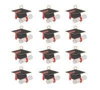 CIMAXIC 30pcs Graduation Cap Charm: Graduation Charms 2026 Souvenirs Party Favors - Bracelet Earring Necklace Pendant DIY Jewelry Making Crafts