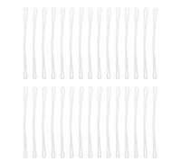 CIMAXIC 30pcs PVC Luggage Tag Loops Straps, Universal Fit and Weather Resistant Travel Accessories for Suitcases and Luggage Tags