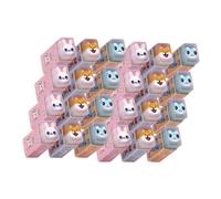 CIMAXIC 36pcs Cute Rectangular Animal Pencil Erasers Made of PVC with Kawaii Cartoon Designs, Convenient for Daily Use, for Study and Party Favors, Suitable as Classroom Rewards