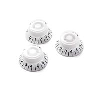 CIMAXIC 3pcs Acrylic Guitar Volume Tone Control Knobs Cap Vintage Look Fit for St Tl Style Electric Guitars