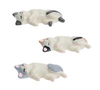 CIMAXIC 3pcs Cat Shaped Nail Pen Holder Manicure Tool Art Brush Rest for Nail Coloring Lovely Decorative Stationery Lovers