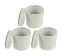 CIMAXIC 3pcs Cylinder Planter Box - Flower Cuddle Bucket - Florist Supplies Containers - Round Paper Box for Rose Bouquets and Party Favor Packaging Light Green