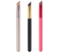 CIMAXIC 3pcs Eyeshadow Brush Eyebrow Makeup Cosmetic Small and Lightweight Design Smooth Edges Soft Bristles Wood Aluminum Nylon Hair Personal Home and Professional Beauty Salon Use