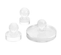 CIMAXIC 3pcs Eyeshadow Pressing Tools - Reusable Powder Stamper for DIY Craft Powder Refill - Makeup Eye Shadow Palette Highlighter Repair Tool 1", 1.2", 2"